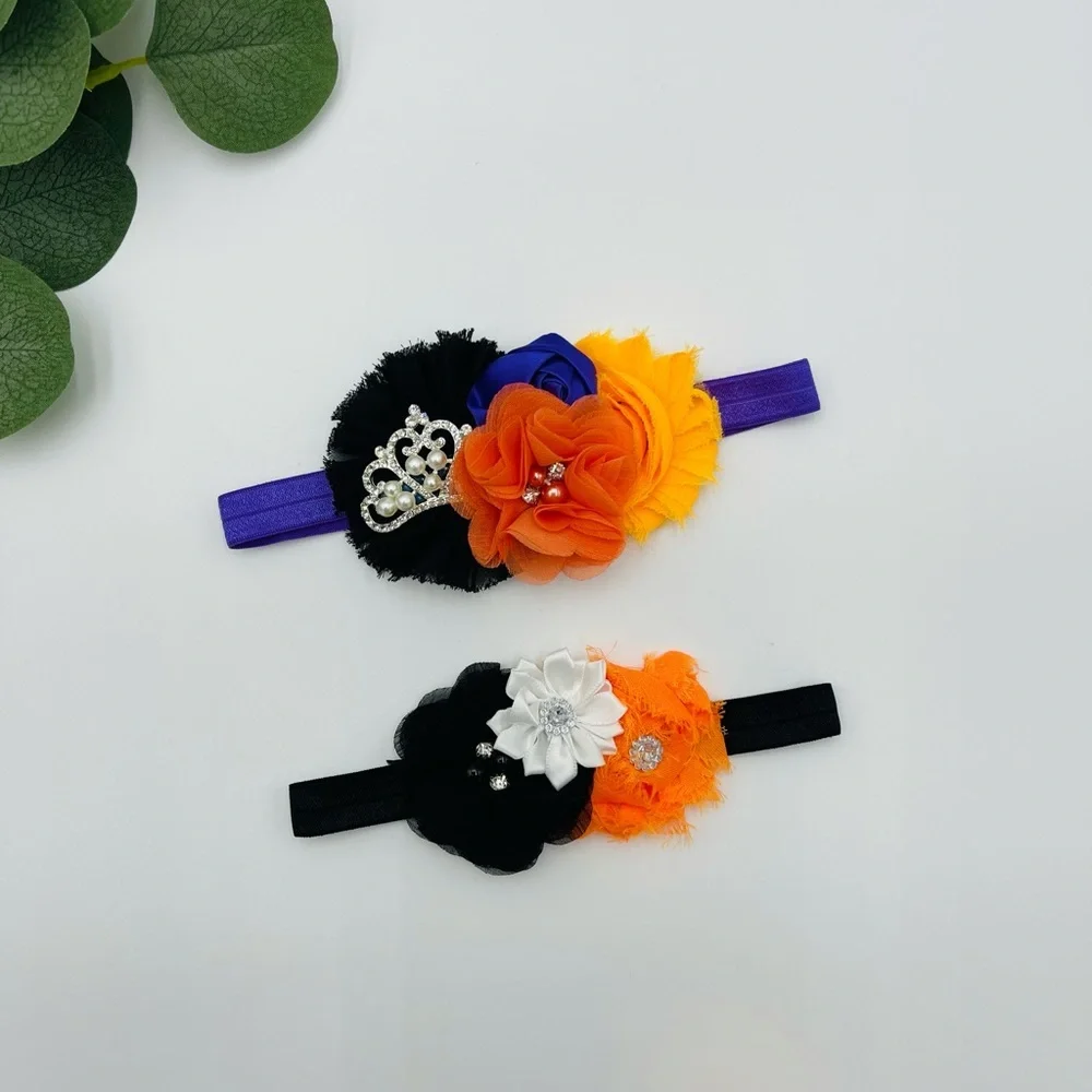 NEW LAKER COLOR BABY GIRL TODDLER FLOWER HEADBAND